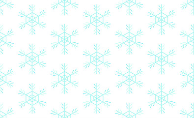 Snowflake winter seamless new year texture pattern