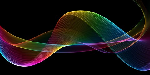 Abstract colorful background with wave