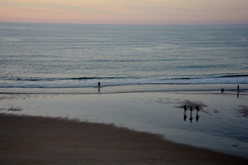 sunset on a beautiful beach