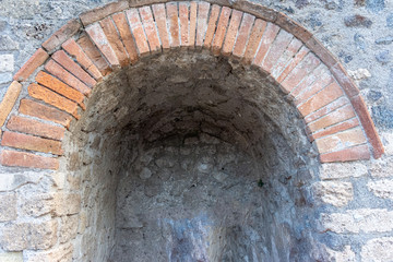 Italy, Pompeii, remains of the city buried by the eruption of ashes and lapilli of Vesuvius in 79.