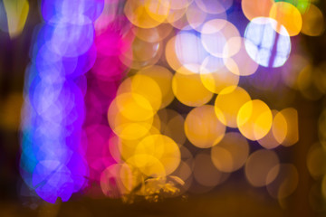 Obraz na płótnie Canvas Bokeh background blur colorful lights.