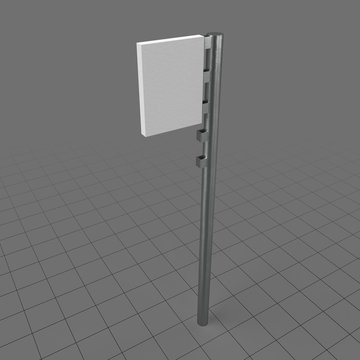 Street pole with signboard
