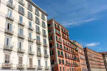 Fototapeta na wymiar Italy, Naples, view of historic buildings in the city center