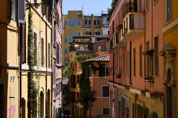 foto de una de las calles de Roma, Italia.