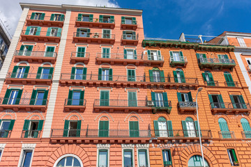 Italy, Naples, view of historic building in the city center
