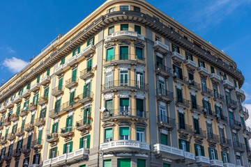 Fototapeta na wymiar Italy, Naples, view of historic building in the city center