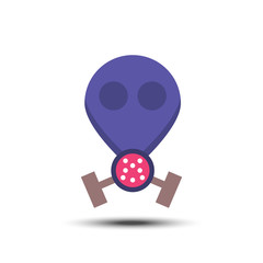 Virus mask flat icon