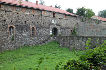 Fototapeta premium View to Uzhhorod castle, Uzhorod, Ukraine