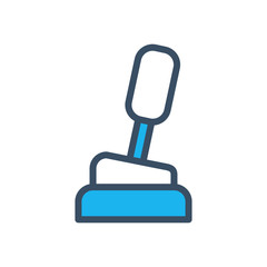 Gear shift icon color fill style