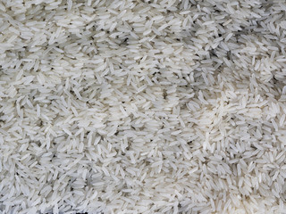 white rice natural rice grain for background.