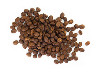 Coffee Beans isolated on white background.