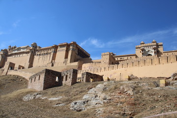 Fototapeta premium Beautiful place to visit Amber fort by Man singh