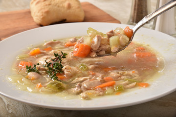 Gourmet chicken soup