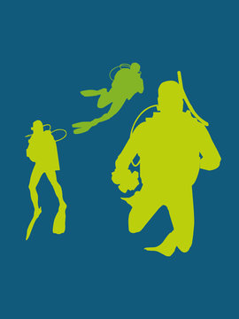 Buzos ilustraci&oacute;n