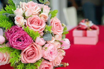 Spring Ranunculus flowers and gift, present for Valentines,