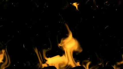 fire yellow energy super hot