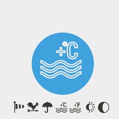 celsius icon vector illustration symbol for website and graphic design