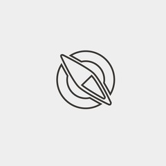 compass icon vector illustration symbol for website and graphic design