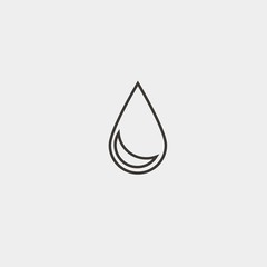 drop icon vector illustration symbol for website and graphic design