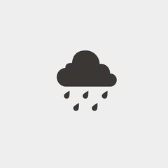 raining icon vector illustration symbol for website and graphic design