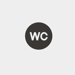 WC icon vector illustration symbol for website and graphic design
