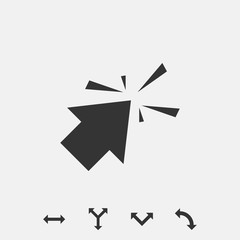 click icon vector illustration symbol for website and graphic design