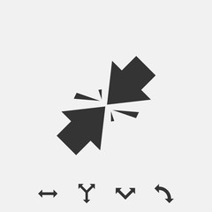 crush vector illustration symbol for website and graphic design
