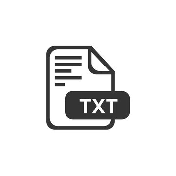 txt format icon vector illustration symbol for website and graphic design