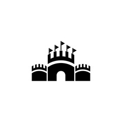 Castle logo template vector icon design