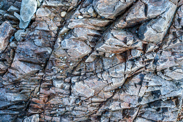 Rock Surfaces on Sindo Island in Incheon