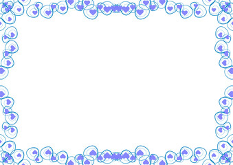 blue floral frame