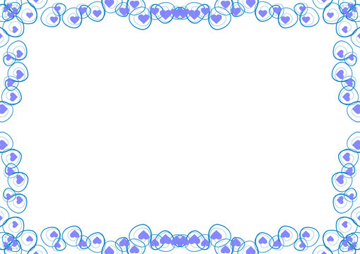 Blue Floral Frame