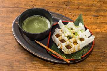 米粉ワッフル　Japanese-style rice flour waffle 