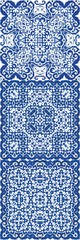 Decorative color ceramic azulejo tiles.