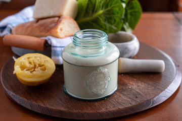 Caesar salad dressing.