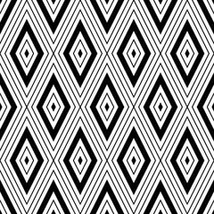 Seamless background with black rhombuses