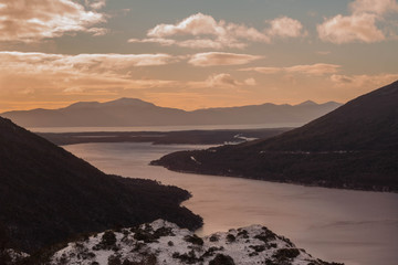 lake ushuaia summer Argentina south