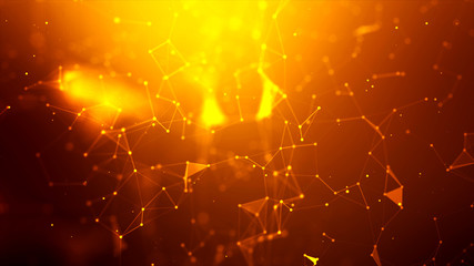 Abstract background Dot and connect line for cyber technology futuristic and network connection...
