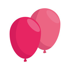 balloons helium decoration isolated icon