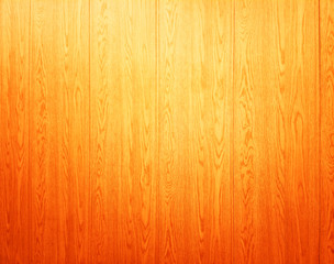 Naklejka premium Orange wooden wall texture background