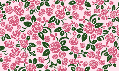 Fototapeta premium Modern banner for valentine, with beautiful pink rose flower background concept.