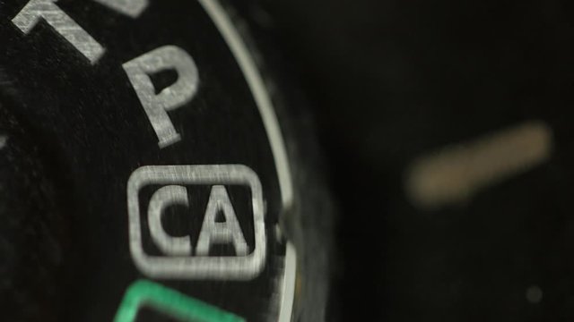 adjusting digital camera mode dial settings macro 4k