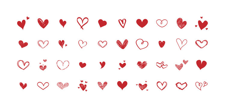 Red Heart Outline Images – Browse 75,310 Stock Photos, Vectors, and Video