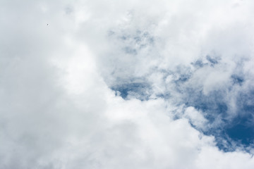 Clouds over blue sky