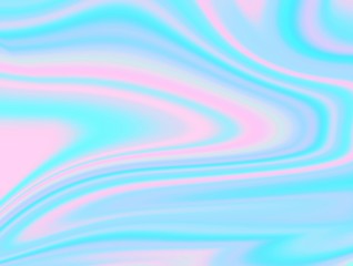 Holographic in neon color. Pastel  illustration of liquid swirl marble pattern. Modern foil background in vivid color, polygon swirl pattern abstract background. Rainbow Colorful digital art surface