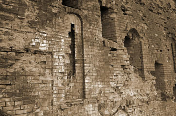 Historical fortification. The location is known as the Green Theater. Kiev, Ukraine.