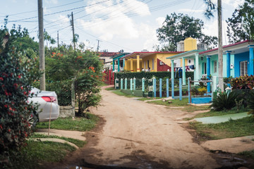 Streets of Vinales, Cuba. 