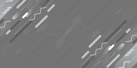 Vector illustration of dynamic composition made of various colored rounded shapes lines in diagonal rhythm. Minimalistic motion design