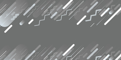 Vector illustration of dynamic composition made of various colored rounded shapes lines in diagonal rhythm. Minimalistic motion design
