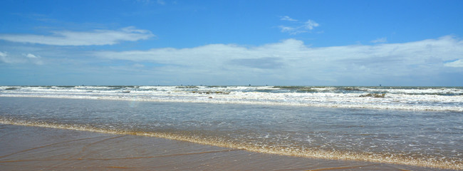 the brazilian beach Orla de Atalaia in the capital,Aracaju,Sergipe , Brazil